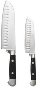 Μαχαίρια Santoku (Σετ 2Τμχ) AH-MS73158 3x23/5x30cm Inox-Black Andrea House Steel,Wood