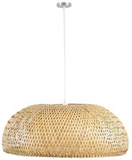 Φωτιστικό Οροφής San Tropez 00674 E27 Φ80x28cm Natural GloboStar