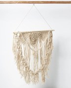 Boho Διακοσμητικό Τοίχου Βαμβακερό Macrame Rohan σε 2 Αποχρώσεις 80x80cm Μπεζ