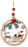 Χριστουγεννιάτικο Στολίδι Ξύλινο 10cm 236507b