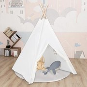 ΣΚΗΝΗ TEEPEE ΠΑΙΔΙΚΗ ΛΕΥΚΗ 120X120X150 ΕΚ. PEACH SKIN ΜΕ ΣΑΚΟ 80271