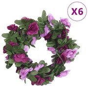 ΓΙΡΛΑΝΤΕΣ ΛΟΥΛΟΥΔΙΩΝ ΤΕΧΝΗΤΕΣ 6 ΤΕΜ. SPRING LIGHT PURPLE 250 ΕΚ 359037