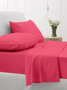 Σετ Σεντόνια Cotton Feelings 112 Fuchsia Υπέρδιπλο με λάστιχο (170x205+30)