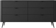 Lh-homefurniture Συρταριέρα Lante Ανθρακί 163x81x38cm L_LNT_37_Cz