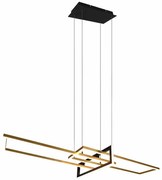 Φωτιστικό Οροφής Salinas 320310308 34W Led 110x40x150cm Brass Mat Trio Lighting Μέταλλο