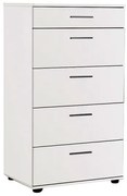Συρταριέρα μελαμίνης Trendline Megapap με σε λευκό 60x44x108εκ. GP009-0074-GP009-0074-Λευκό GP009-0074