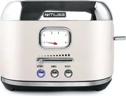 MUSE MS-120 SC Φρυγανιέρα 2 Θέσεων 1000W Κρεμ