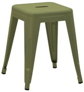 Σκαμπό Utopia pakoworld μέταλλο σε λαδί απόχρωση 30x30x45εκ