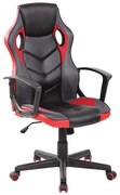 Πολυθρόνα Γραφείου Gaming BF7700 ΕΟ599,1 62x59x105/117cm Black-Red