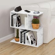 Βοηθητικό τραπεζάκι Homemania Megapap χρώμα λευκό εφέ μαρμάρου 60x20x60εκ.-GP037-0018,10