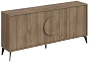 Μπουφές Gora pakoworld σε απόχρωση ανοιχτό καρυδί 180x35.6x82εκ