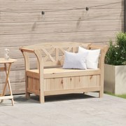 vidaXL Πάγκος Αποθήκευσης Κήπου 119x76x44 εκ Μασίφ Ξύλο Πευκιά
