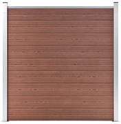 vidaXL Πάνελ Περίφραξης Καφέ 180 x 186 εκ. από WPC