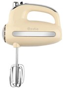 Μίξερ Χειρός Retro Epoque 06-26387 300w 5 Ταχυτήτων Cream Estia Ανοξείδωτο Ατσάλι