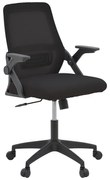 Καρέκλα γραφείου Reji pakoworld mesh ύφασμα μαύρο 58x60x89-99εκ