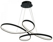 Φωτιστικό Οροφής Led 6150 L100cm 4200Lm Black Inlight Μέταλλο,Ακρυλικό