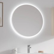Karag Sharon Καθρέπτης με κρυφό φωτισμό White Ø80cm