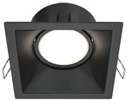 Χωνευτό Σποτ Οροφής Dot GU10 IP20 9x9 MAYTONI-DL029-2-01B-Μαύρο DL029-2-01B