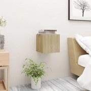 vidaXL Κομοδίνο Sonoma Δρυς 30,5 x 30 x 30 εκ. από Μοριοσανίδα