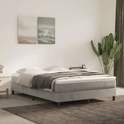 Σκελετός Κρεβατιού Χωρίς Στρώμα Αν. Γκρι 140x190 εκ. Βελούδινο 3120766
