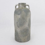Βάζο Κεραμικό 752-20385 13,5x13,5x30cm Grey-Silver Estheti Home Κεραμικό