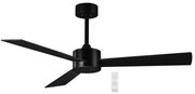 Primo PRCF-80618 Ανεμιστήρας Οροφής 52'' 130CM 3 Φτερά Με Τηλεχειριστήριο, Μαύρος