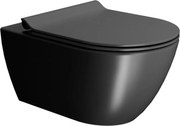 GSI Pura Swirl Ardesia 881600SC-401 Λεκάνη Κρεμαστή 50cm με κάλυμμα βακελίτη Slim Soft Close αποσπώμενο