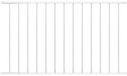 vidaXL Πάνελ Περίφραξης από Ατσάλι με Ηλεκτροστατική Βαφή 1,63x0,75 μ. Λευκό