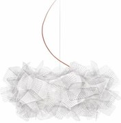 Κρεμαστό Φωτιστικό Οροφής 4xE27 Διάφανο Χειροποίητο Κόκκινο Rixel Καλώδιο Clizia CLISL00PXL01R00000EU Slamp-CLISL00PXL01R00000EU CLISL00PXL01R00000EU