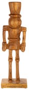 Φιγούρα Nutcracker "Tom" Mango Ξύλο Ecru PU 12.5x8x41cm