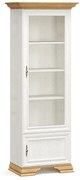 Βιτρίνα Jaden 173-000029 70,5x43x197,5cm Golden Oak-White Antique Melamine, Glass