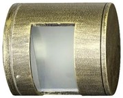 Απλίκα Φωτιστικό Τοίχου Κύλινδρος G9 IP54 12x11 Lumen-3-909871-Ορείχαλκος 3-909871