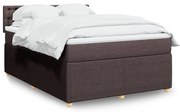 ΚΡΕΒΑΤΙ BOXSPRING ΜΕ ΣΤΡΩΜΑ ΣΚΟΥΡΟ ΚΑΦΕ 140X200 ΕΚ ΥΦΑΣΜΑΤΙΝΟ 3289796