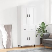 vidaXL Ντουλάπι Λευκό 69,5x34x180 εκ. από Επεξεργασμένο Ξύλο
