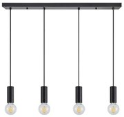 Κρεμαστό Φωτιστικό Οροφής Μέταλλο ADEPT TUBE H300 Φ85 Homelighting-77-8482-Μαύρο 77-8482