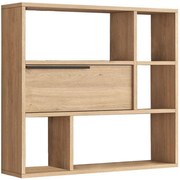 Ραφιέρα Τοίχου 956LCS3445 90,1x22x81cm Light Walnut