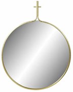 Τοίχο καθρέφτη DKD Home Decor Χρυσό 72 x 2 x 91,5 cm