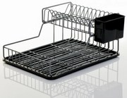 Πιατοθήκη Με Δίσκο Μεταλλική Ανθρακί 44x32x21,5εκ. DMZ38032AN