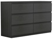 Συρταριέρα Cindy  6 συρταριών wenge 120x40x75εκ