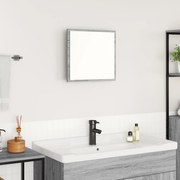 vidaXL LED Καθρέφτης Μπάνιου Γκρι Σοναμά 40x8.5x37 εκ Επεξεργασμένο Ξύλο
