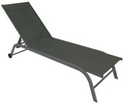 Ξαπλώστρα Jaipur pakoworld αλουμίνιο-textilene ανθρακί - 152-000009 - 152-000009