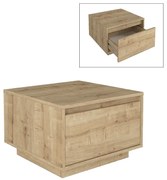 Τραπεζάκι σαλονιού Pura Megapap χρώμα sapphire oak 60x60x40εκ.