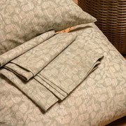 Σετ Σεντόνι Με 2 Μαξιλαροθήκες Polycotton King Με Λάστιχο 180x200+32εκ. Wang Olive Casual Line Mini Melinen 20004362