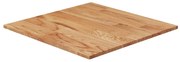 vidaXL Επιφάνεια Τραπεζιού Τετράγωνη Αν. Καφέ 50x50x1,5 εκ. Ξύλο Δρυς