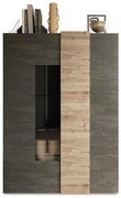 Sally Μπουφές Μαύρος 206x40x86