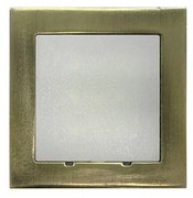 Adeleq Led Φωτιστικό Αλουμινίου Επίτοιχο Τετράγωνο 0.6W Ψυχρό Αντικέ 3-973470
