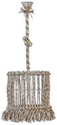 Φωτιστικό Οροφής Μονόφωτο Heronia Macrame Mix 15 Handmade 31-1114 Rope/Beige