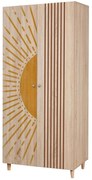 Ντουλάπα Δίφυλλη Lidya 869VEL8678 90x52x192cm Multi Δίφυλλη