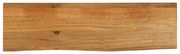vidaXL Επιφάνεια Τραπεζιού 100x30x3,8 εκ. Live Edge Μασίφ Ξύλο Μάνγκο