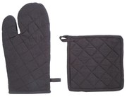 Γάντι + Πιάστρα Κουζίνας (Σετ) A-S Dark Grey 131515L